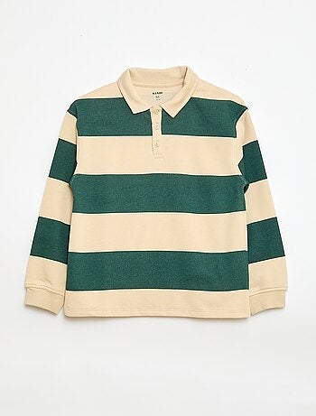 Polo sudadera a rayas