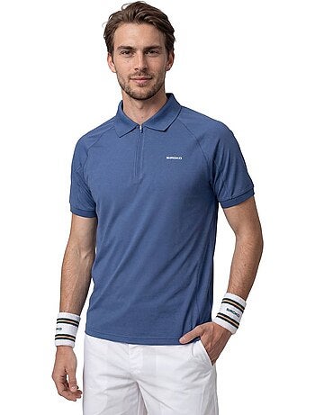 Polo técnico media cremallera tenis hombre tenis hombre player navy