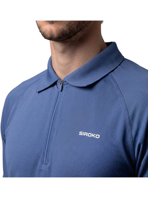 Polo técnico media cremallera tenis hombre tenis hombre player navy - Kiabi