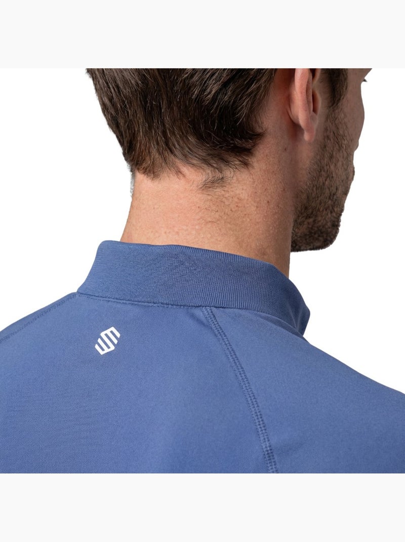 Polo técnico media cremallera tenis hombre tenis hombre player navy Azul - Kiabi