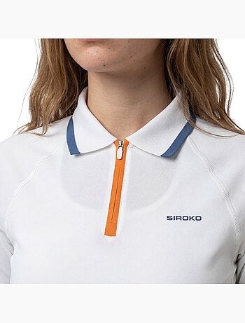 Polo técnico media cremallera tenis mujer tenis mujer player-w