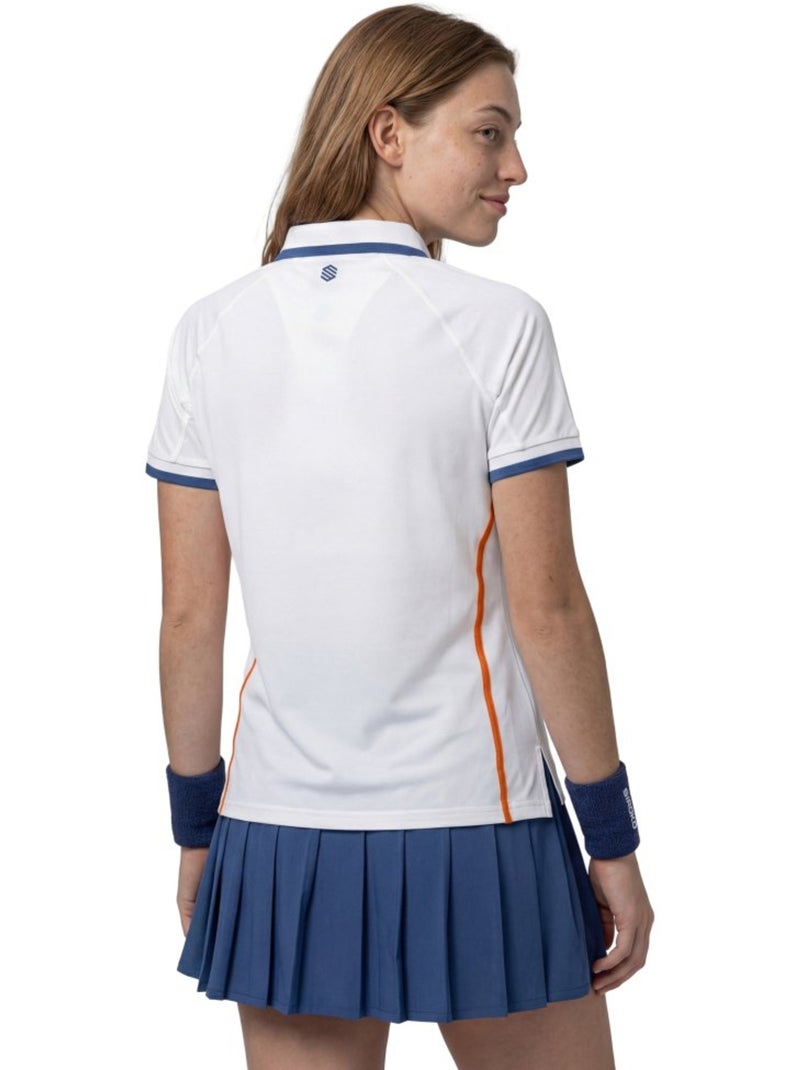 Polo técnico media cremallera tenis mujer tenis mujer player-w Blanco - Kiabi