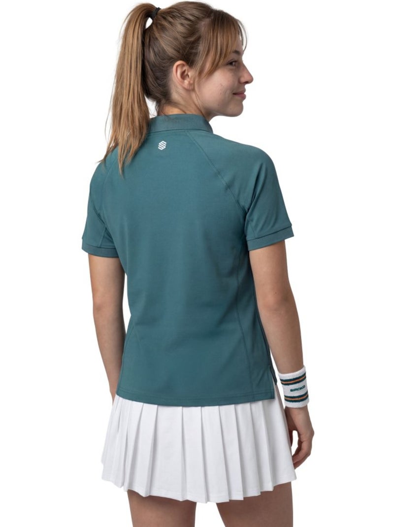 Polo técnico media cremallera tenis mujer tenis mujer player-w Verde - Kiabi
