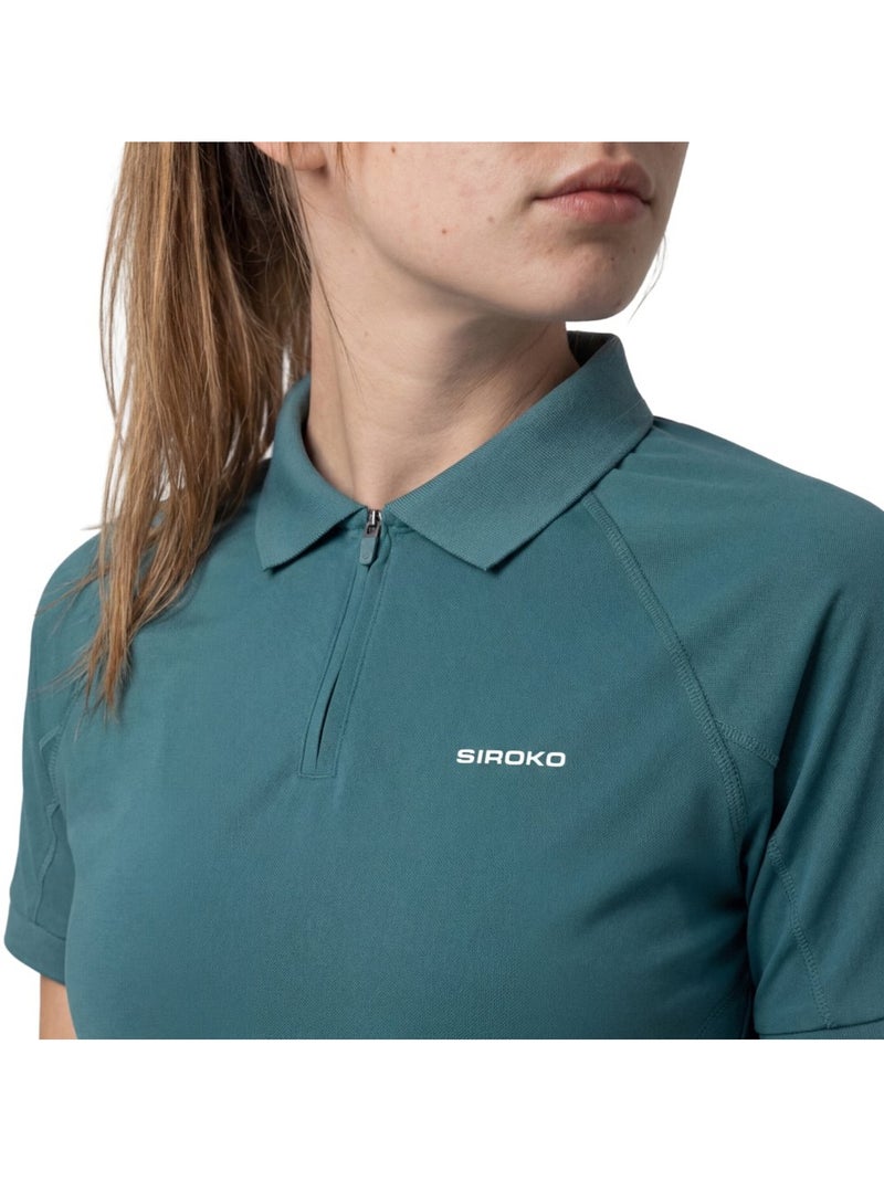 Polo técnico media cremallera tenis mujer tenis mujer player-w Verde - Kiabi