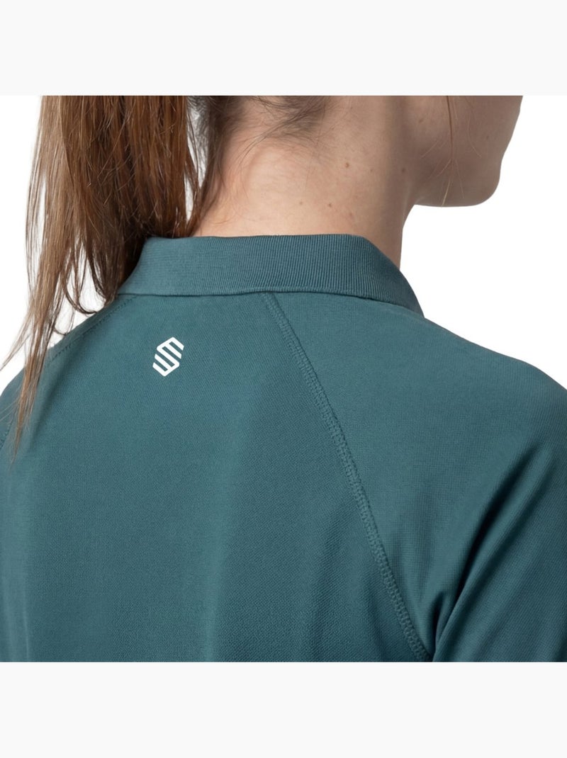 Polo técnico media cremallera tenis mujer tenis mujer player-w Verde - Kiabi