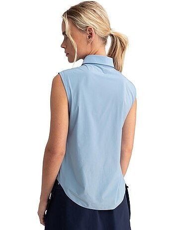 Polo técnico sin mangas golf mujer golf mujer llorea