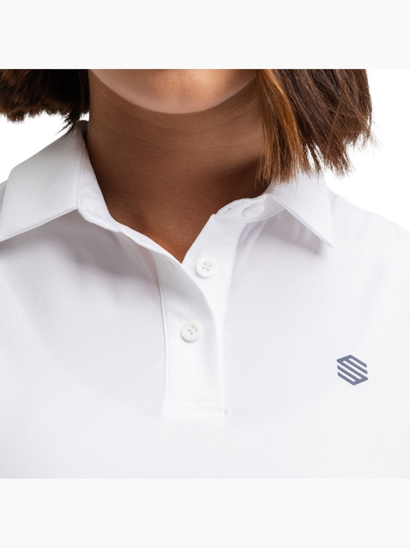 Polo técnico sin mangas golf mujer golf mujer llorea Blanco - Kiabi