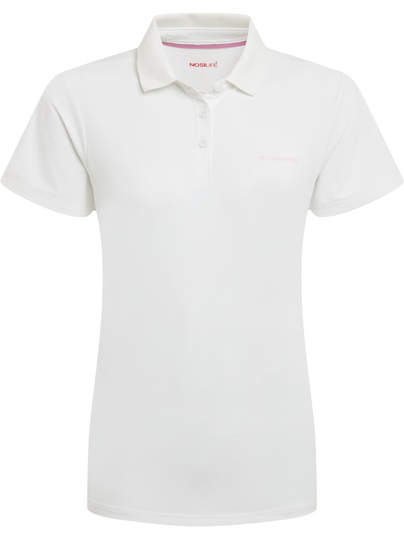 Polo thornbury de nosilife de manga corta golf para mujer - craghoppers Blanco - Kiabi