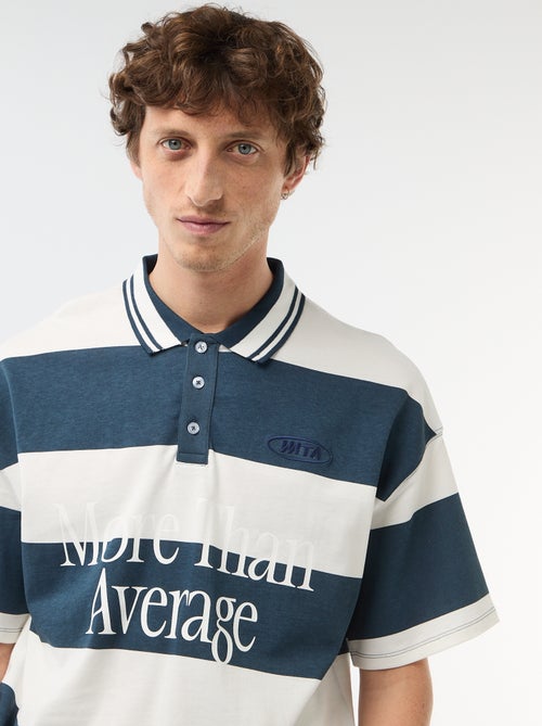 Polo tipo rugby de manga corta - Kiabi