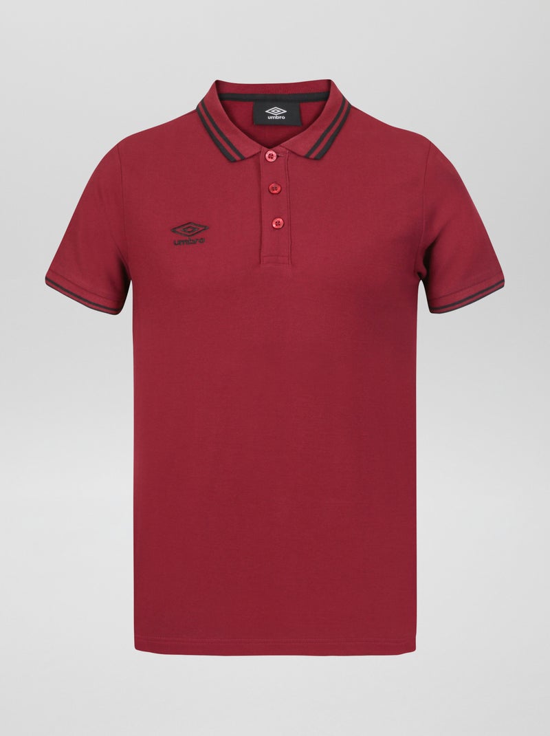 Polo 'Umbro' de piqué de algodón Rojo - Kiabi