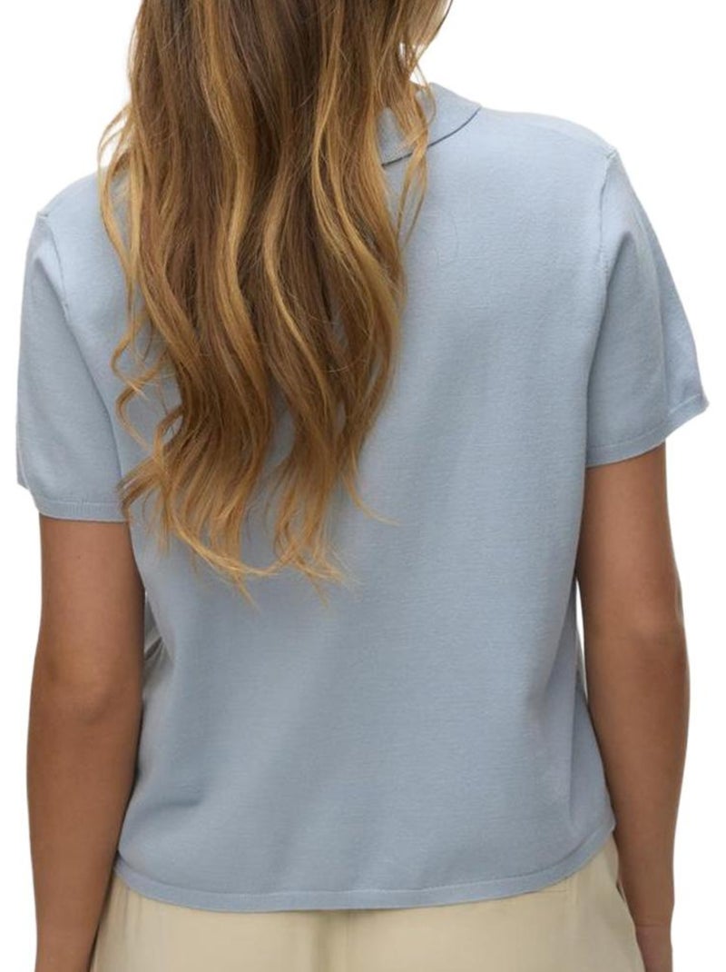 Polo vero moda para mujer Azul - Kiabi
