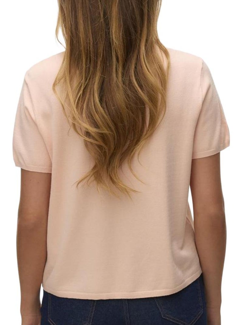 Polo vero moda para mujer Rosa - Kiabi
