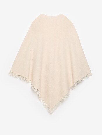 Poncho abierto liso