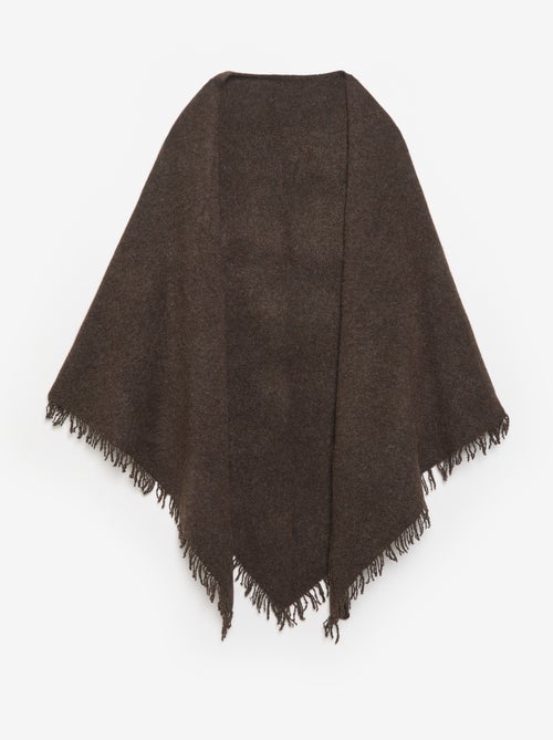 Poncho abierto liso - Kiabi Poncho abierto liso - Kiabi