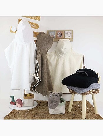 Poncho con capucha de felpa de 480 g/m² MANI