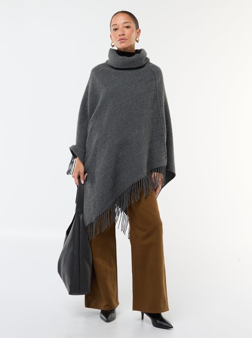 Poncho con flecos 'Vero Moda' - Kiabi