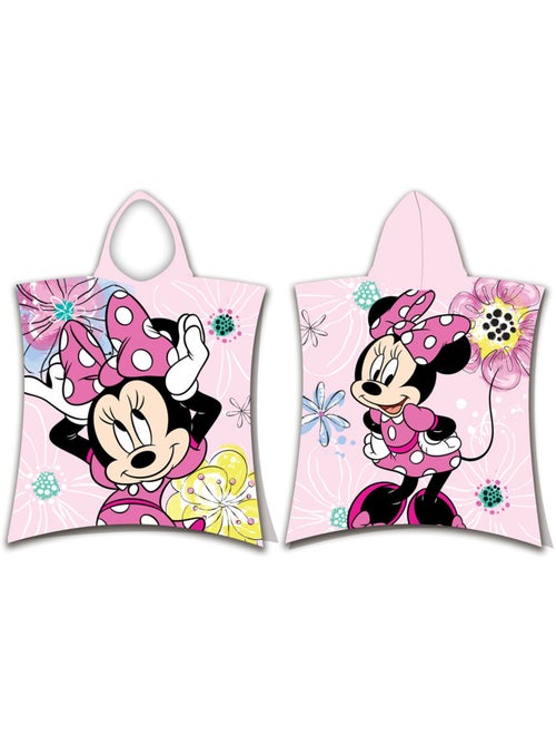 Poncho de baño con capucha minnie 50x115 cm - toalla de algodón - Kiabi Poncho de baño con capucha minnie 50x115 cm - toalla de algodón - Kiabi