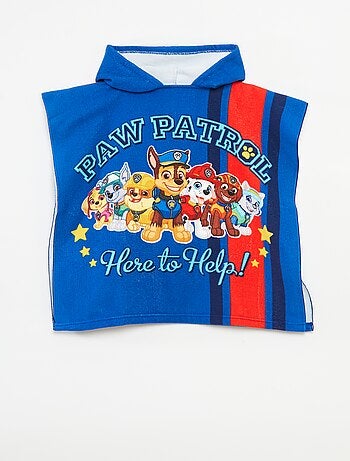 Poncho de baño de rizo 'La Patrulla Canina'