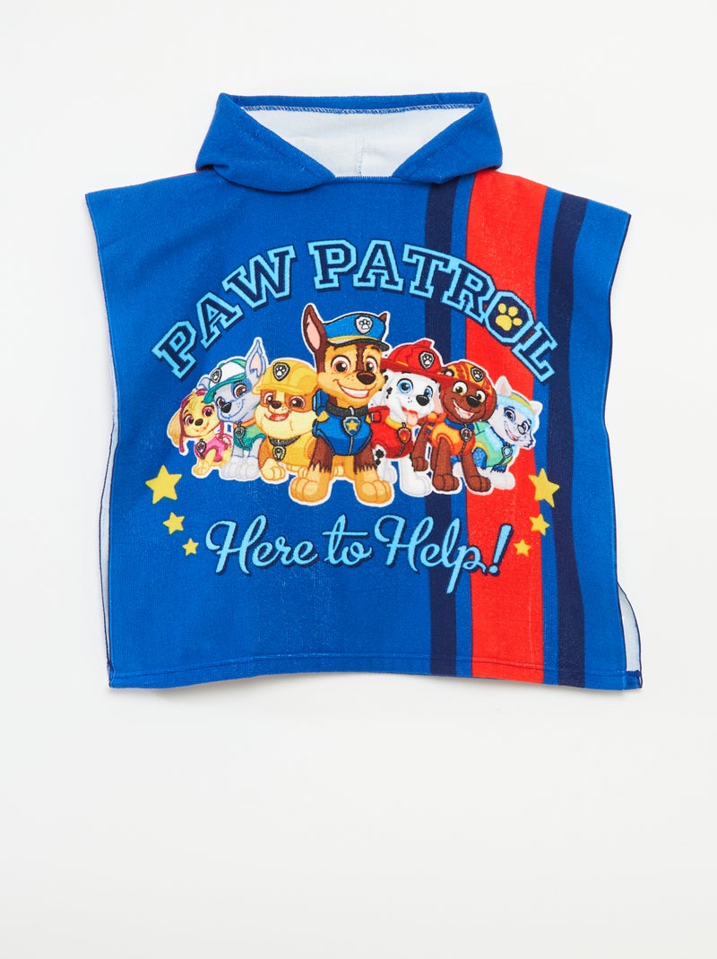 Poncho de baño de rizo 'La Patrulla Canina' AZUL - Kiabi