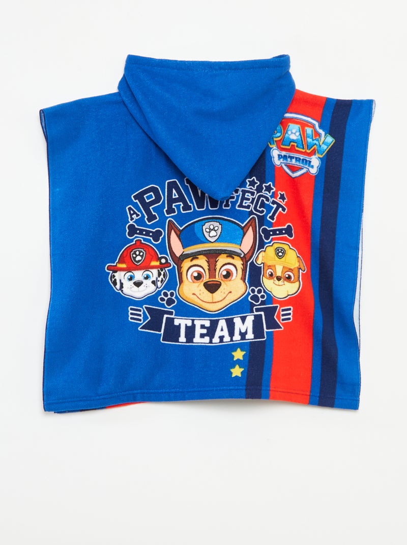 Poncho de baño de rizo 'La Patrulla Canina' AZUL - Kiabi
