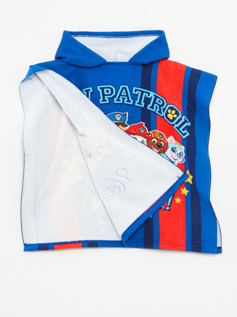 Poncho de baño de rizo 'La Patrulla Canina' AZUL - Kiabi