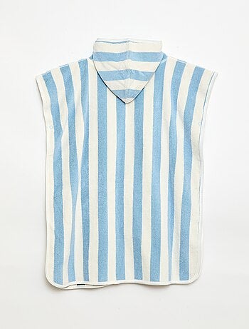 Poncho de baño de rizo reversible