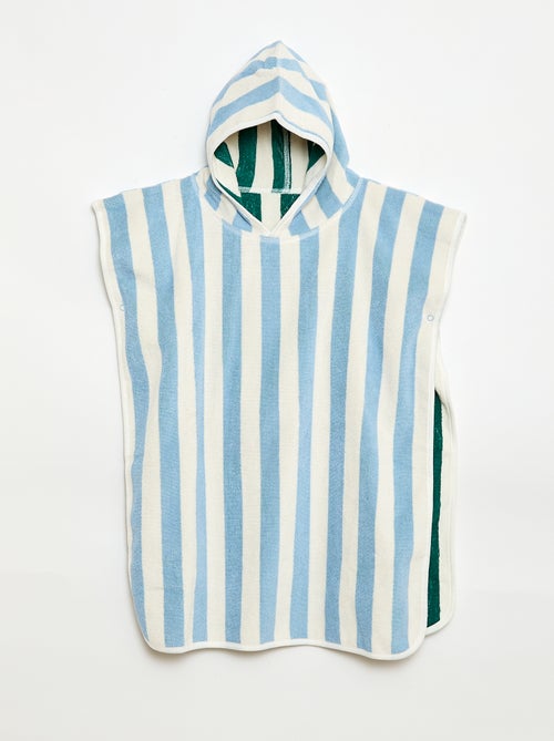 Poncho de baño de rizo reversible - Kiabi