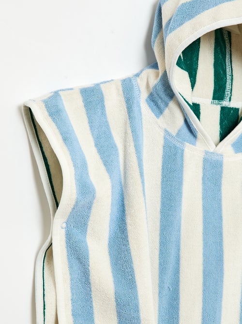 Poncho de baño de rizo reversible - Kiabi