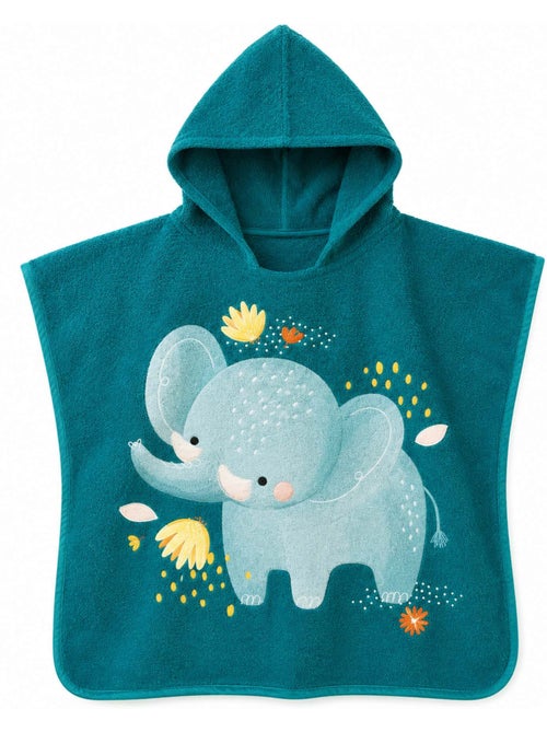 Poncho de baño infantil con capucha de algodón | sassi junior - Kiabi