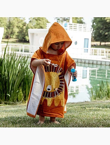 Poncho de baño infantil con capucha de algodón | Sassi Junior