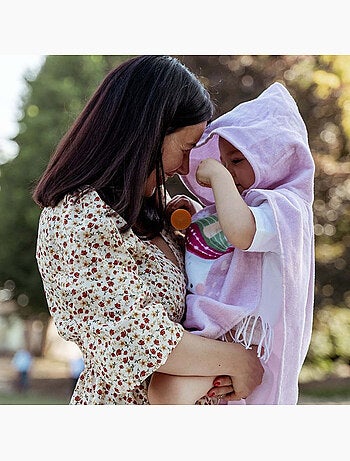 Poncho de baño infantil con capucha de algodón | sassi junior