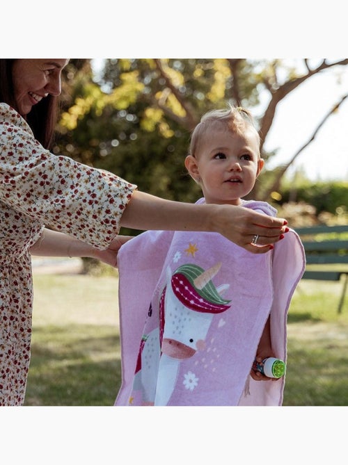 Poncho de baño infantil con capucha de algodón | sassi junior - Kiabi
