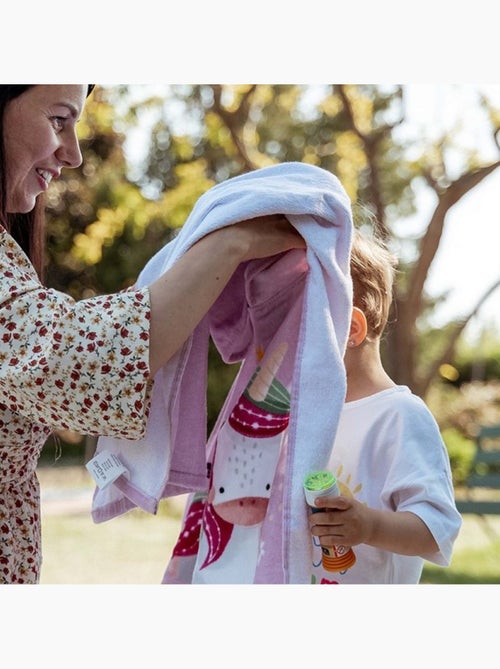 Poncho de baño infantil con capucha de algodón | sassi junior - Kiabi