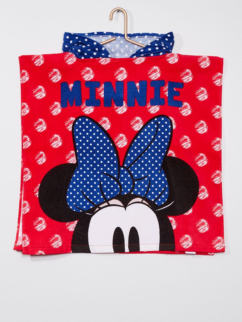 Poncho de baño 'Minnie Mouse' de 'Disney' rojo - Kiabi