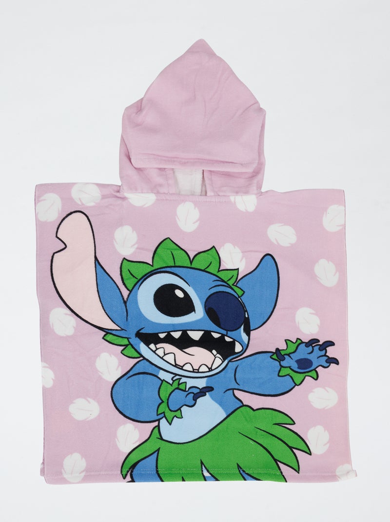 Poncho de baño 'Stitch' ROSA - Kiabi