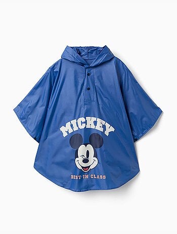 Poncho de lluvia con capucha con estampado de Mickey
