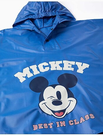 Poncho de lluvia con capucha con estampado de Mickey