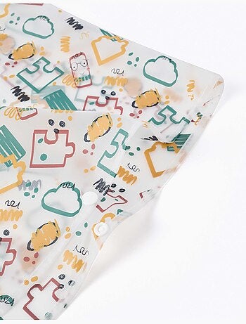 Poncho de lluvia con capucha y estampado