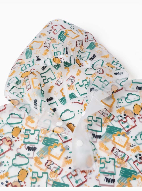 Poncho de lluvia con capucha y estampado - Kiabi
