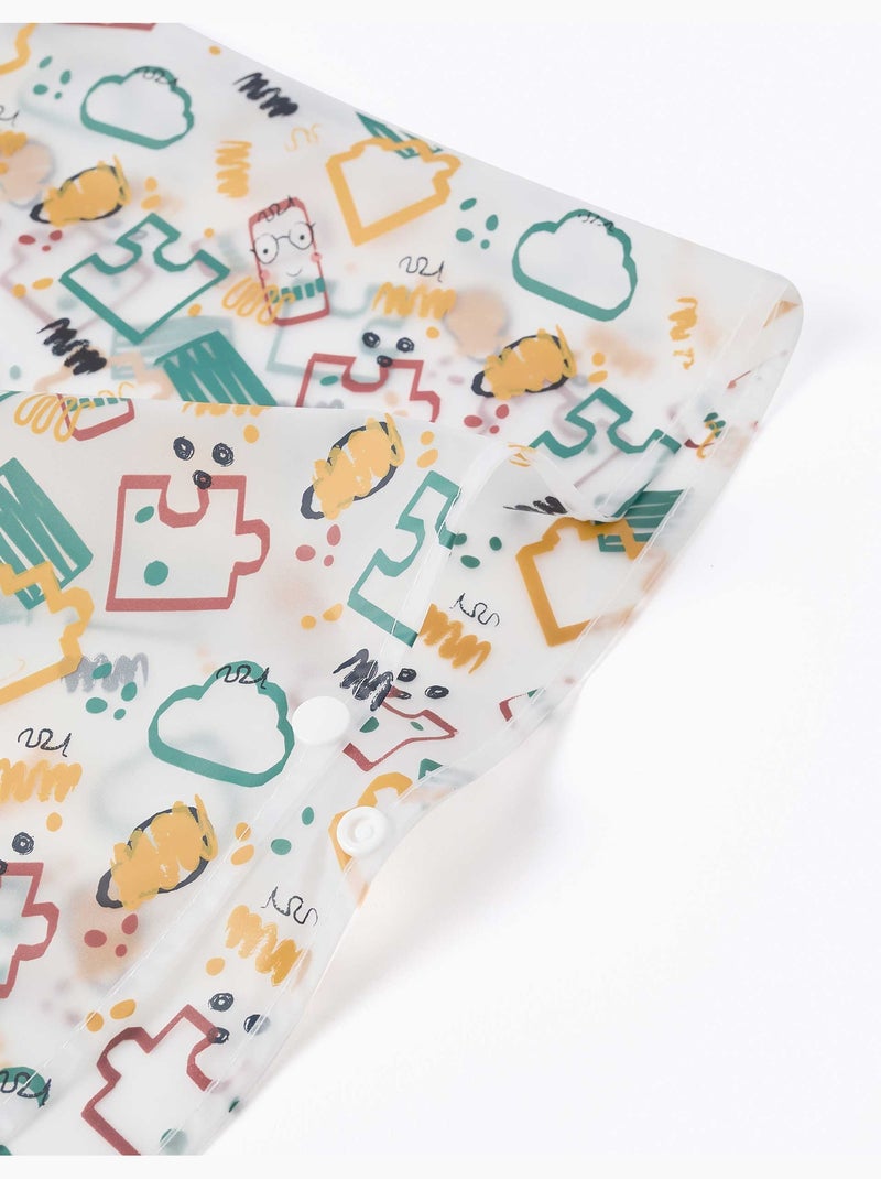Poncho de lluvia con capucha y estampado Amarillo - Kiabi