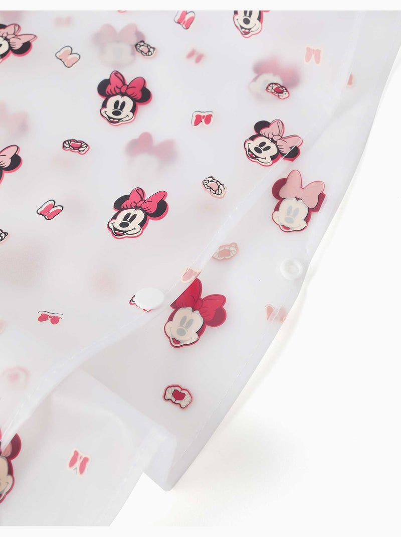 Poncho de lluvia con capucha y estampado de Minnie Rojo - Kiabi