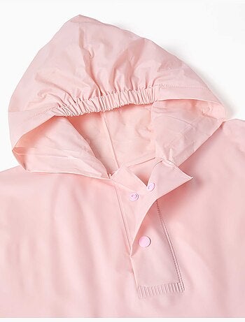 Poncho de lluvia con capucha y estampado de Stitch