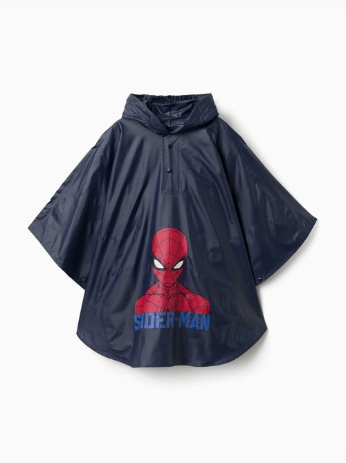 Poncho de lluvia con capucha y estampados de Spider-Man - Kiabi