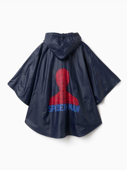 Poncho de lluvia con capucha y estampados de Spider-Man - Kiabi