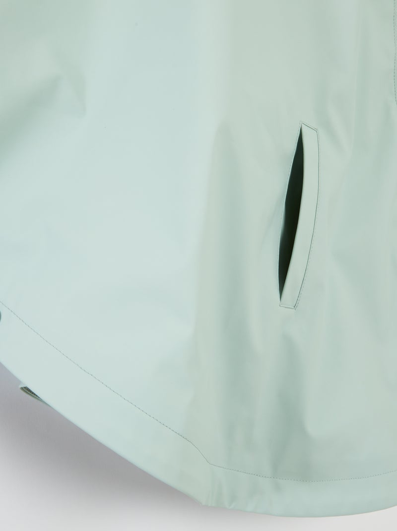 Poncho de material engomado con capucha - colección fácil de poner VERDE - Kiabi