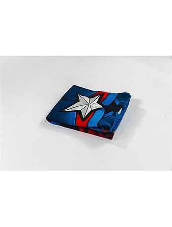 Poncho de Playa Captain America Marvel 55x110cm – Capucha Logo A – 100% Poliéster – Licencia Oficial