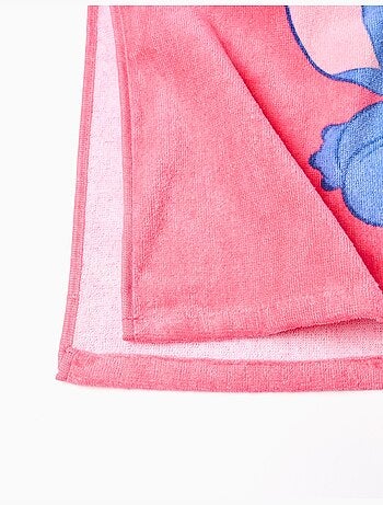 Poncho de playa de algodón con capucha y estampado de Stitch
