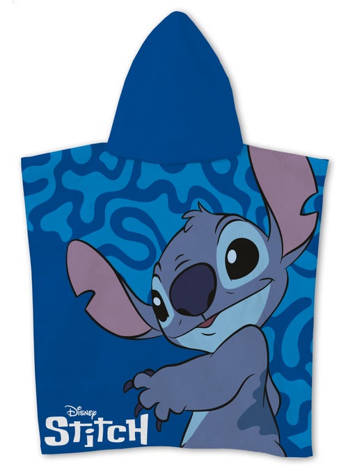 Poncho de Playa Disney Stitch 55x110cm – Close-Up Azul Marino – Capucha – 100% Poliéster – Licencia - Kiabi Poncho de Playa Disney Stitch 55x110cm – Close-Up Azul Marino – Capucha – 100% Poliéster – Licencia - Kiabi
