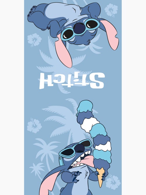 Poncho de Playa Disney Stitch Helado 55x110cm – Azul Cielo Hibisco – Capucha – 100% Poliéster – Lice - Kiabi Poncho de Playa Disney Stitch Helado 55x110cm – Azul Cielo Hibisco – Capucha – 100% Poliéster – Lice - Kiabi