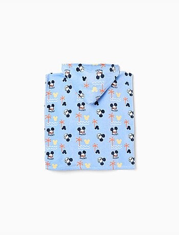 Poncho de playa en algodón con capucha Mickey